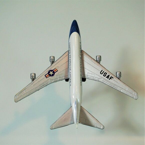 USAF United States Of America A206 Boing 747 Jet Plane 4" Die Cast Toy - Picture 5 of 9